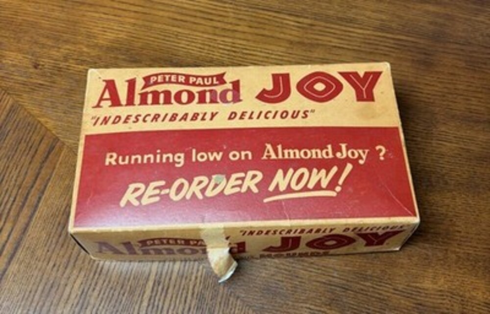 Vintage Peter Paul Almond Joy Box & Lid Rare